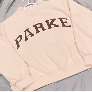 Parke Rose Pink and Mocha Mockneck
